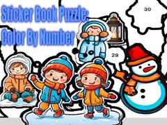 Ойын Sticker Book Puzzle: Color By Number