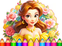 Ойын Coloring Book: Flower Dress Up