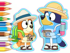 Ойын Coloring Book: Bluey Camping