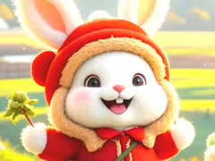 Ойын Jigsaw Puzzle: Hiking Bunny