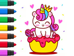 Ойын Coloring Book: Unicorn Cupcake