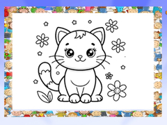 Ойын Beautiful Cats Coloring Book