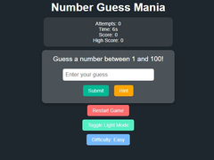 Ойын Number Guess Mania