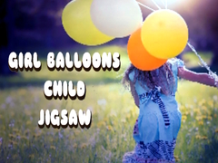 Ойын Girl Balloons Child Jigsaw