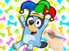 Ойын Coloring Book: Clown Bluey