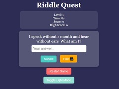 Ойын Riddle Quest Brain Teaser