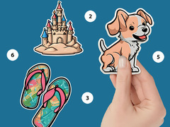 Ойын Sticker Book Puzzle Color By Number