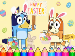 Ойын Coloring Book: Bluey Happy Easter