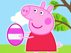 Ойын Jigsaw Puzzle: Peppa Pig Easter Eggs