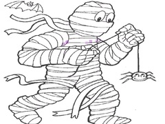 Ойын Mummy Coloring Book