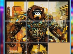 Ойын Gorilla Sliding Puzzles