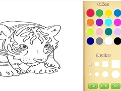 Ойын Baby Tiger Coloring Book