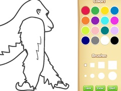 Ойын Gorilla Coloring Book for Kids