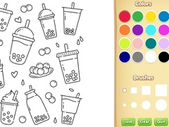 Ойын Cute Boba Coloring Book for Kids