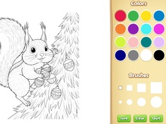 Ойын Christmas Animal Coloring Book for Kids