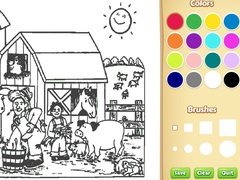 Ойын Farm Coloring Book For Kids