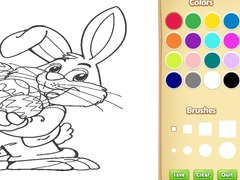 Ойын Easter Bunny Coloring Book for Kids