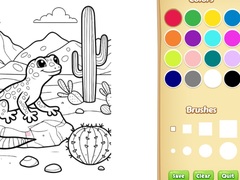 Ойын Desert Animals Coloring Book for Kids