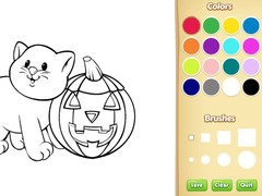 Ойын Halloween Coloring Book