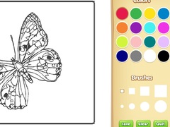 Ойын Butterflies Coloring Book for Kids