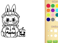 Ойын Halloween Labubu Coloring & Drawing Game