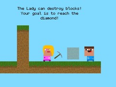 Ойын Lady And Nubik Build And Dig