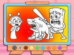 Ойын Coloring Book: Sprunki VS Tung Tung Sahur