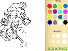 Ойын Clown Coloring Pages