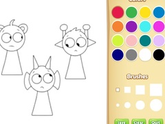 Ойын Sprunki Coloring Pages