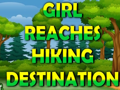 Ойын Girl Reaches Hiking Destination