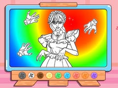 Ойын Coloring Book: Wednesday Addams Dancing