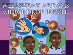 Ойын Wednesday Addams Merge Drop Puzzle