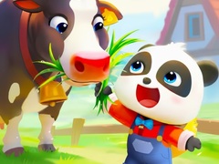 Ойын Jigsaw Puzzle: Baby Panda Cow Ranch