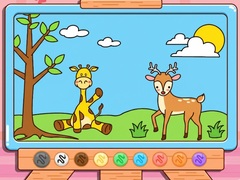 Ойын Coloring Book: Giraffe And Deer
