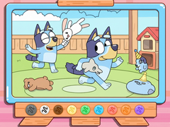 Ойын Coloring Book: Bluey & Bingo Chasing Play