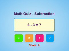 Ойын Math Quiz - Subtraction