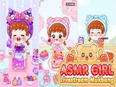 Ойын ASMR Girl: Livestream Mukbang