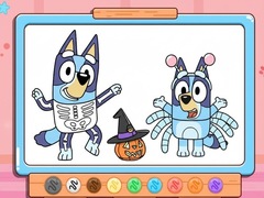 Ойын Coloring Book: Bluey Halloween Costume