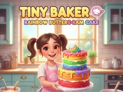 Ойын Tiny Baker: Rainbow Buttercream Cake