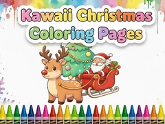 Ойын Kawaii Christmas Coloring Pages