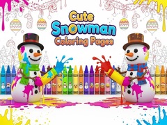 Ойын Cute Snowman Coloring Pages