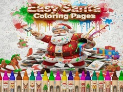 Ойын Easy Santa Coloring Pages