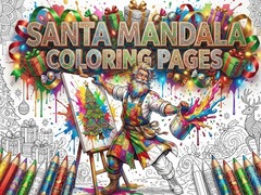 Ойын Santa Mandala Coloring Pages