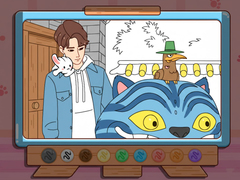 Ойын Coloring Book: Kpop Jinu & Blue Tiger
