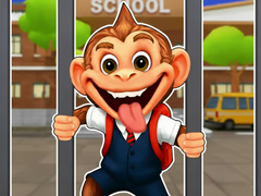 Ойын Jigsaw Puzzle: Monkey Student School Prank
