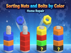 Ойын Sorting Nuts and Bolts by Color: Home Repair