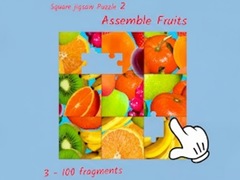 Ойын Square jigsaw Puzzle 2 - Assemble Fruits