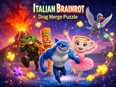 Ойын Italian Brainrot Drag Merge Puzzle
