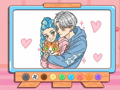 Ойын Coloring Book: Kpop Valentine's Day