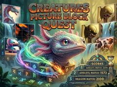 Ойын Creatures Picture Block Quest